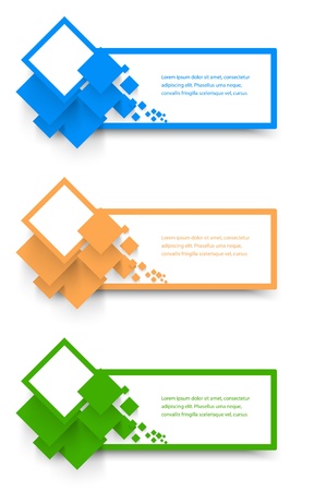 Vector Collection Web Banner. design and colorのイラスト素材