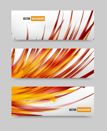Vector flower set banner . brochure templateのイラスト素材