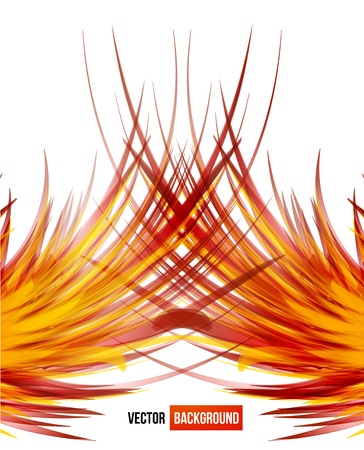 Vector chrysanthemum orange flower vector card. abstractのイラスト素材