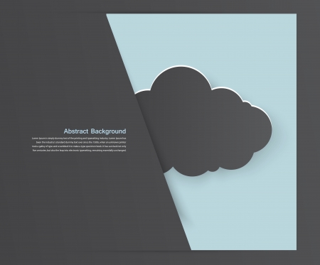 Vector abstract background thunderstorm cloud. Paperのイラスト素材