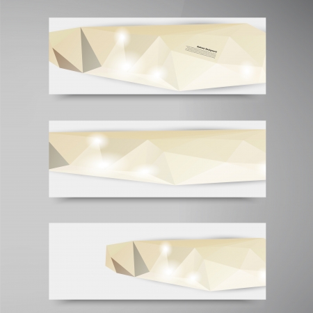 Vector abstract background. Polygonal pattern and bannerのイラスト素材