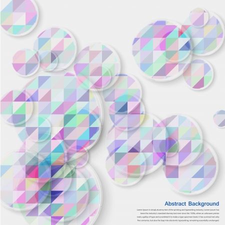 Vector abstract background. Color Circles and colorfulのイラスト素材