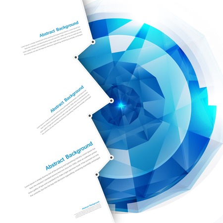 Vector abstract background. Polygon blue and card geometricのイラスト素材