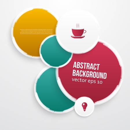 Vector color circles. Abstract background for designのイラスト素材