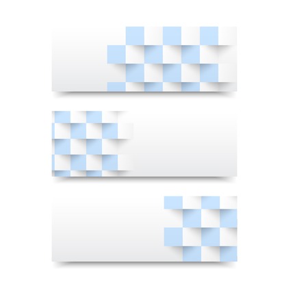 Vector banners and squares. Color and setのイラスト素材