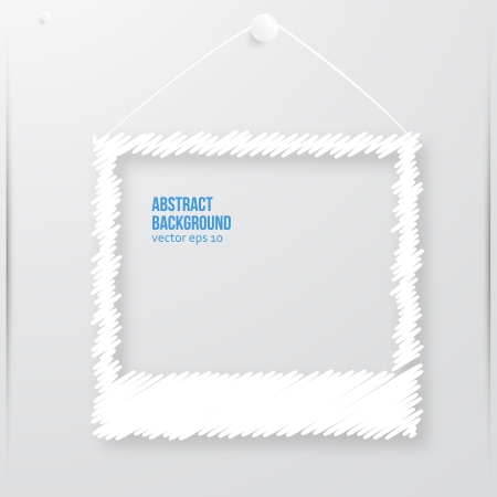 Vector photo frame banner. Vector illustration zig zag.のイラスト素材