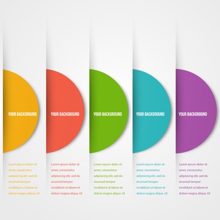 Abstact circles template. Color icon. Vector.のイラスト素材