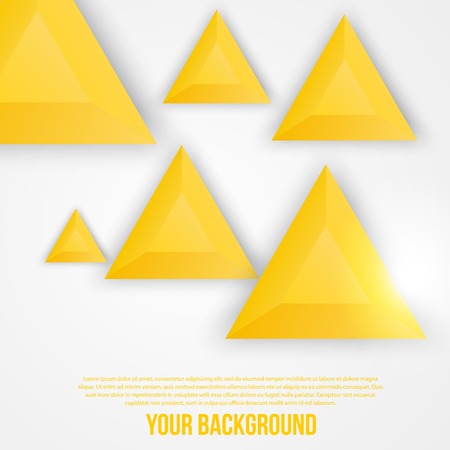 Vector abstract triangles template. Object web designのイラスト素材
