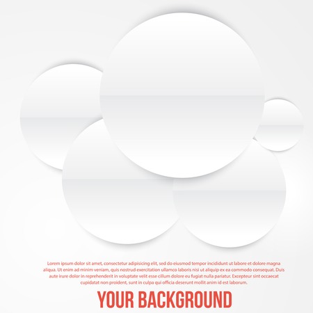 Vector abstract circles template. Object web designのイラスト素材