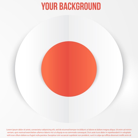 Vector abstract red circles template. Object web designのイラスト素材