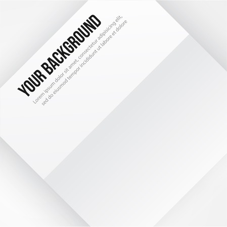 Vector paper template banner. White note Vector.のイラスト素材