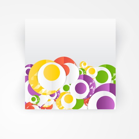 Vector abstract circles template. Object web designのイラスト素材