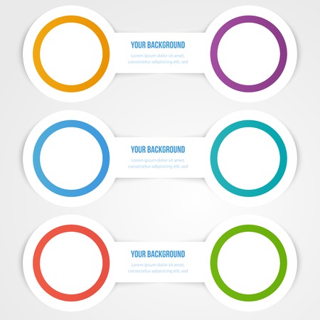 Vector abstract circles template. Object web designのイラスト素材