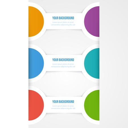 Vector abstract circles template. Object web designのイラスト素材