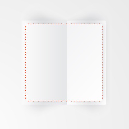 Vector paper template banner. White note Vector.のイラスト素材