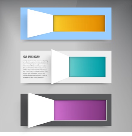 Vector background and squares. Set web designのイラスト素材