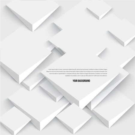 Vector 3d banners and squares. Design backgroundのイラスト素材