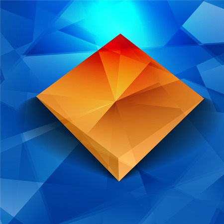 Vector 3d banners and squares. Design backgroundのイラスト素材