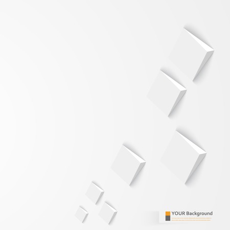 3d banners and squares. Design backgroundのイラスト素材