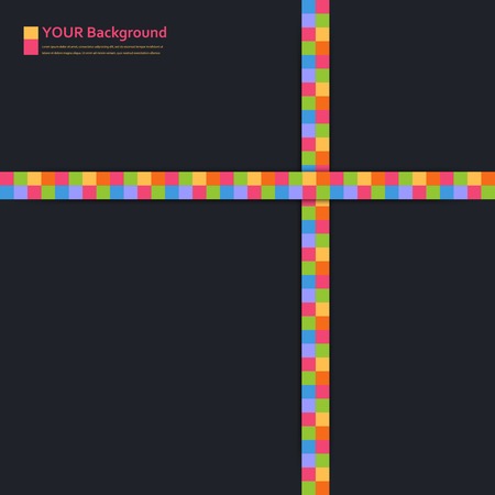 abstract aquares and color. Design backgroundのイラスト素材