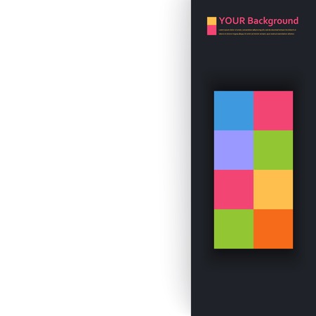 abstract aquares and color. Design backgroundのイラスト素材