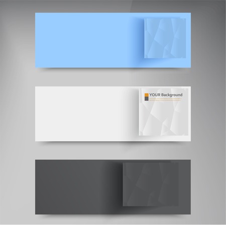 banners and squares. Design Color setのイラスト素材