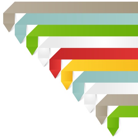 Modern business origami style options banner. のイラスト素材