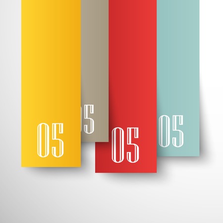 Set of blank rectangle labels with acute cornersのイラスト素材