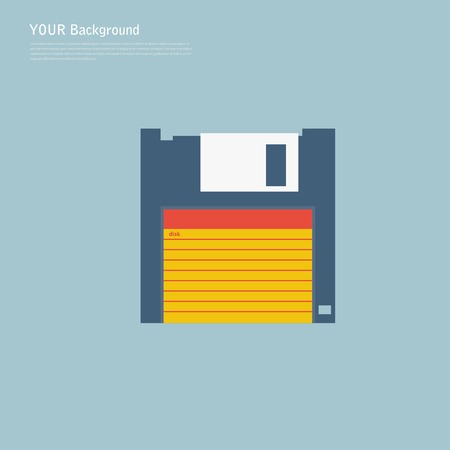 Modern flat icons vector illustration collection design in stylish colors of multimedia symbols.のイラスト素材