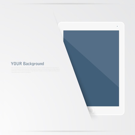 Smart Phone with Isolated. Realistic white vector. Flat design vector illustration concept for mobile apps. Design kit UI Elementsのイラスト素材