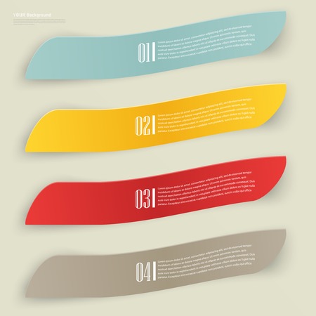 Set of blank rectangle labels with acute cornersのイラスト素材