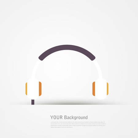 Modern flat icons vector illustration collection design in stylish colors of multimedia symbols, sound instruments audio items and objects.のイラスト素材