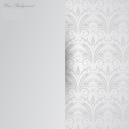Elegant background with lace ornament.のイラスト素材