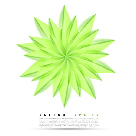 abstract background flower. Brochure design templates collection greenのイラスト素材