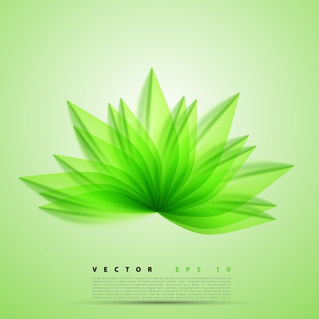 abstract background flower. Brochure design templates collection greenのイラスト素材
