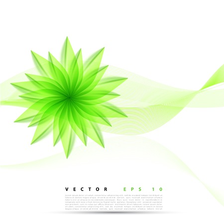 abstract background flower. Brochure design templates collection greenのイラスト素材