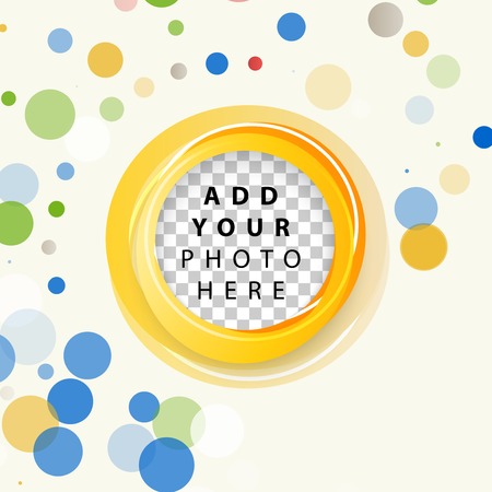 Vector background with colored dots. Circles  patternのイラスト素材