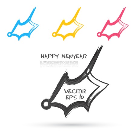 Vector sketch style of leaflet icons. Design elementのイラスト素材