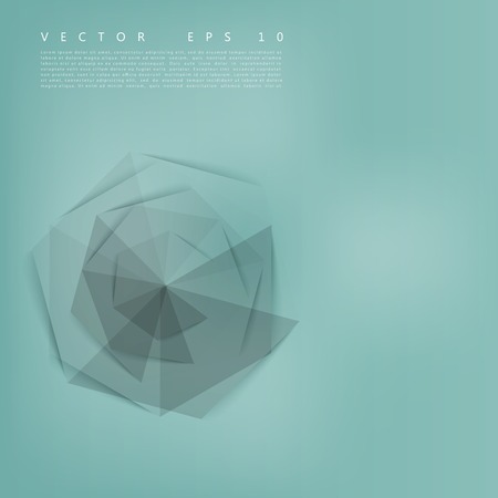 Vector Abstract geometric shape from gray cubes.のイラスト素材