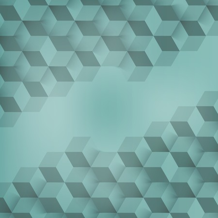 Vector Abstract geometric shape from gray cubes.のイラスト素材