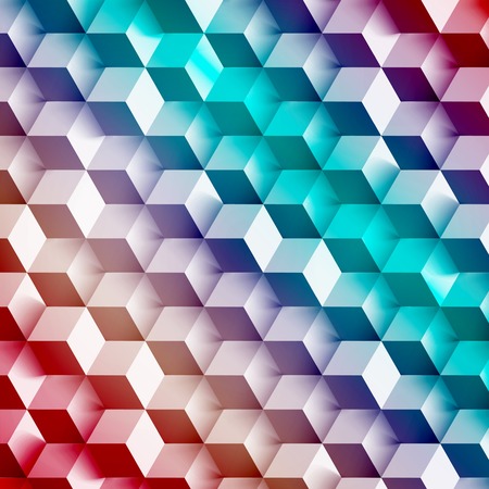 Vector Abstract geometric shape from gray cubes.のイラスト素材