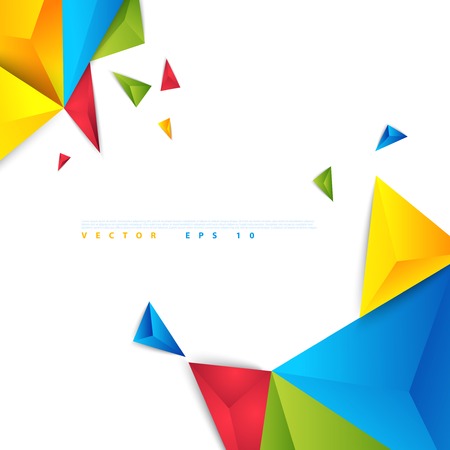Vector color background abstract polygon triangle.のイラスト素材