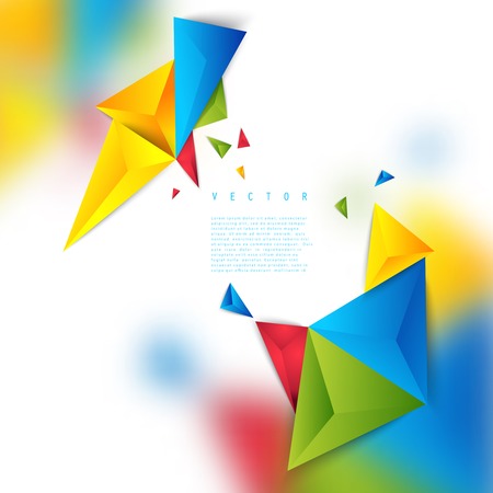 Vector color background abstract polygon triangle.のイラスト素材