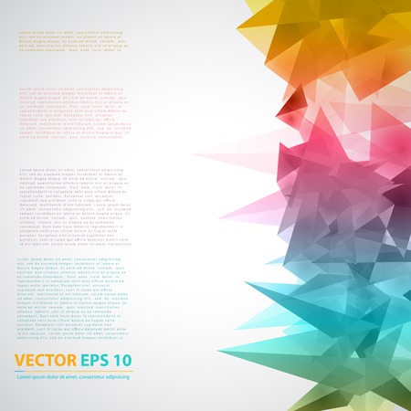 Vector Triangles pattern background.のイラスト素材