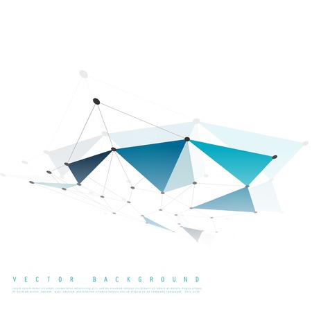 Vector network background abstract polygon triangle.のイラスト素材