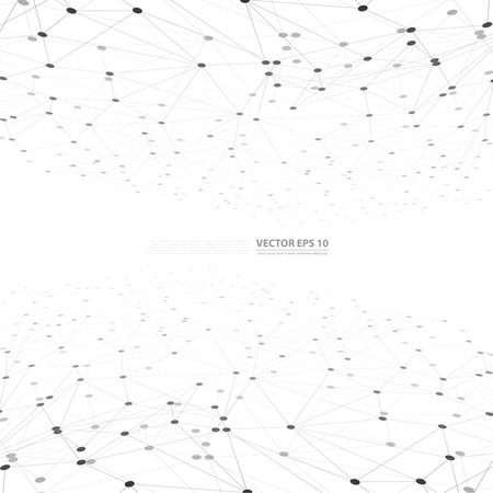Vector network background abstract polygon triangle.のイラスト素材