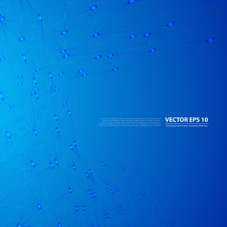 Vector network background abstract polygon triangle.のイラスト素材