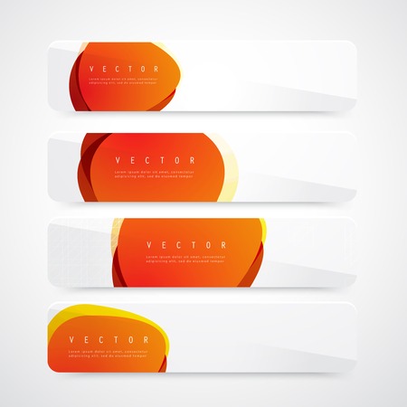 Flyer template header design circles.のイラスト素材