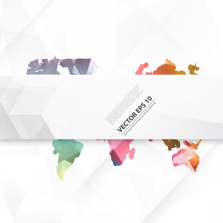 Vector Abstract Telecommunication Earth Map.のイラスト素材