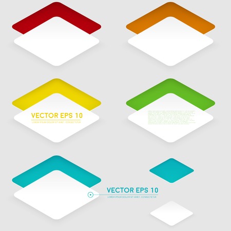 Vector design rhombus on the colorのイラスト素材